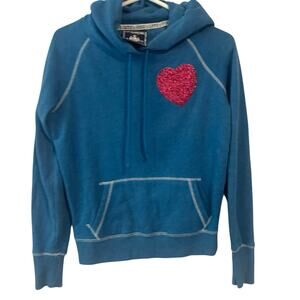 Victoria’s Secret PINK Bling Logo  Campus Athletic Hoodie Sweatshirt Y2K
